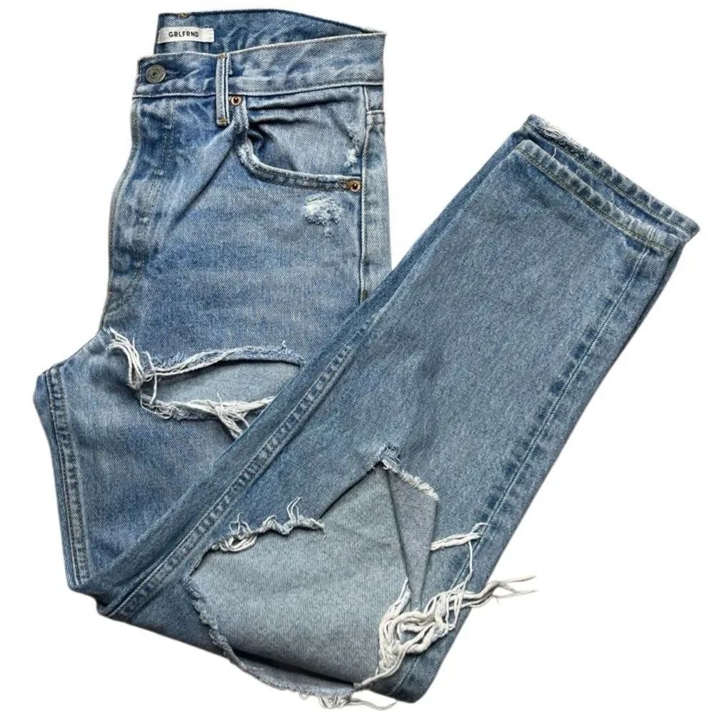Grlfrnd Jessie's Girl Distressed Jeans Light Wash Size 26